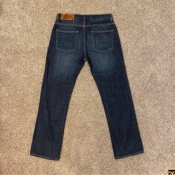 THE HUNDREDS - Blue Selvedge Denim Jeans with Green Stitching - Size 34 - Picture 2 of 15